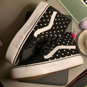 Vans High Top Polka dot shoes